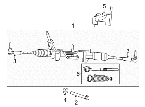 2007 Jeep Patriot Steering Column & Wheel, Steering Gear & Linkage Shield-Heat Diagram for 5105963AA