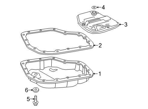 2020 Toyota Corolla Automatic Transmission Strainer Diagram for 35330-12050