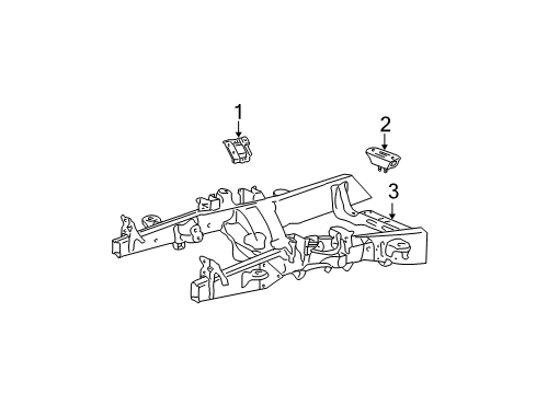 2007 Ford F-150 Engine & Trans Mounting Transmission Mount Diagram for 5L3Z-6068-DA