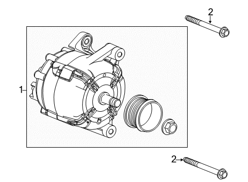 2013 Chevrolet Sonic Alternator Alternator Diagram for 13595629