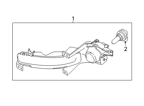 2015 Jeep Grand Cherokee Bulbs Front Fog Lamp Diagram for 68187870AB