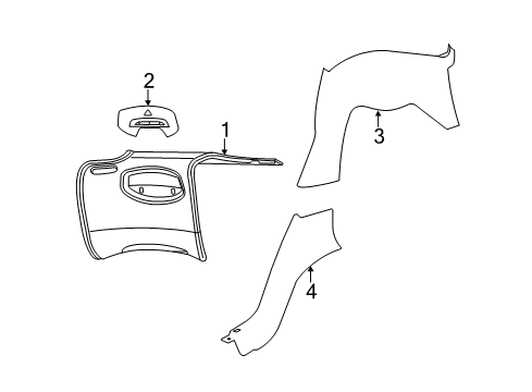 2015 Dodge Viper Interior Trim - Rear Body Panel-B Pillar Diagram for 6BT58DX9AA