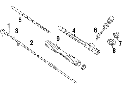 1986 Oldsmobile Firenza P/S Pump & Hoses, Steering Gear & Linkage Pump Diagram for 7842629