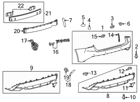 2021 Lexus IS300 Bumper & Components - Rear Reflector Assembly, REFL Diagram for 81910-53060