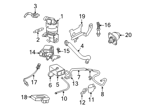 2004 Chevrolet Impala Fuel Injection Injector Diagram for 24508208