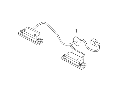 2015 Kia Sorento License Lamps Lamp Assembly-License Plate Diagram for 925012P600