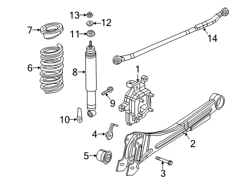 2018 Ram 3500 Front Suspension Components, Lower Control Arm, Upper Control Arm, Stabilizer Bar Bolt-HEXAGON FLANGE Head Diagram for 6104305AA