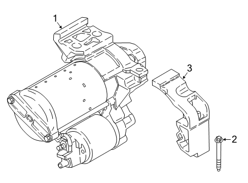 2018 BMW 330i Starter Plug Diagram for 12418647819