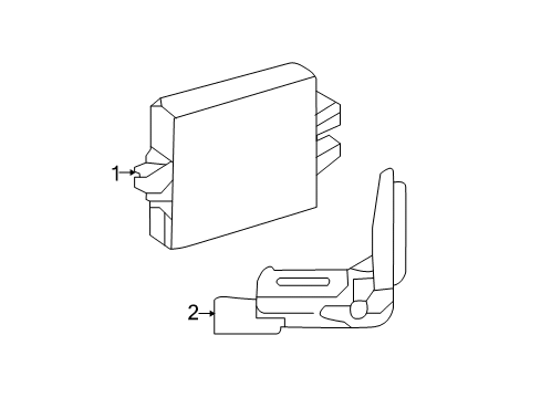 2013 Toyota Prius C Alarm System Control Module Diagram for 89784-52030