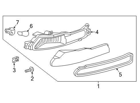 2020 Infiniti QX80 Signal Lamps & Reflector Combination Lamp Assy-Rear, RH Diagram for 26550-6GW8A