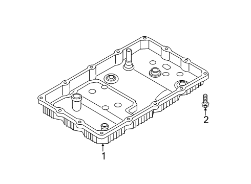 2020 Kia K900 Case & Related Parts Pan Assembly-Automatic Transaxle Oil Diagram for 4528047400