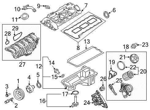 2016 BMW M2 Filters Air Filter Diagram for 13718507320