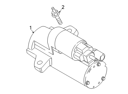 2015 Ford Edge Starter Starter Diagram for F2GZ-11002-A