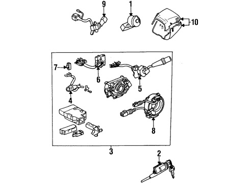 1994 Toyota Supra Cruise Control System Computer Assy, Cruise Control Diagram for 88240-14260