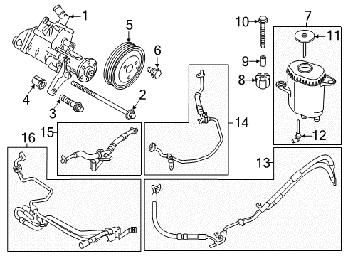2015 BMW 535d Wiper & Washer Components Asa Screw With Washer Diagram for 07129906983