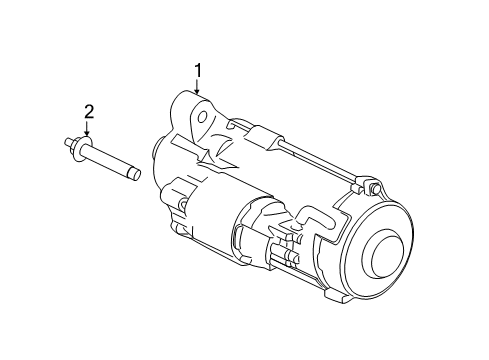 2021 Lincoln Navigator Starter Starter Diagram for JL1Z-11002-B