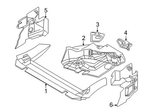 1999 BMW Z3 Air Deflector Cover Diagram for 51712494708