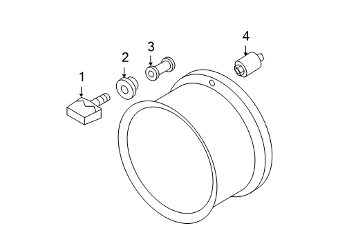 2015 Nissan Titan Tire Pressure Monitoring Tpms Tire Pressure Monitoring Sensor Diagram for 40700-3AN0C