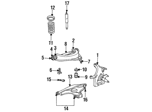 1999 Dodge Ram 2500 Front Suspension Components, Lower Control Arm, Upper Control Arm, Stabilizer Bar BALLJOINT-Lower Control Arm Diagram for 52037661