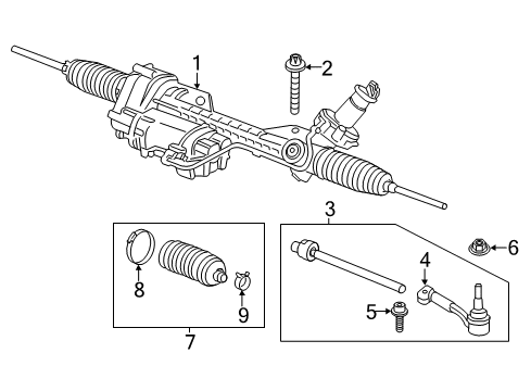 2014 BMW 328i GT xDrive Steering Column & Wheel, Steering Gear & Linkage Hex Bolt Diagram for 32311159951