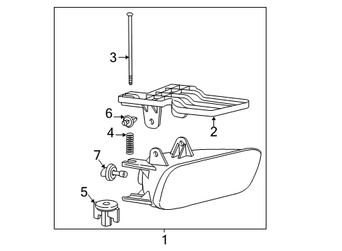 1999 GMC Sierra 2500 Fog Lamps Fog Lamp Assembly Diagram for 10385055