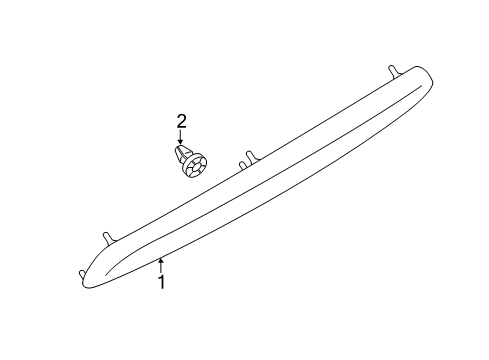 2022 Ford EcoSport License Lamps License Lamp Diagram for GN1Z-10038-DA