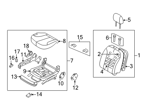 2006 Kia Optima Power Seats Switch Assembly-Power Front Seat LH Diagram for 88521-39350