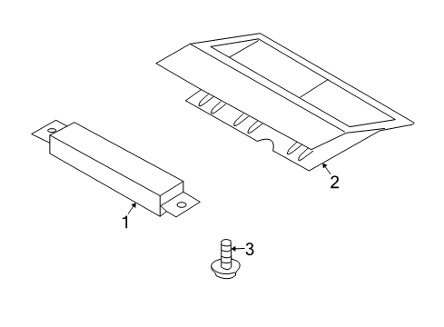 2004 Infiniti G35 High Mount Lamps Lamp Assembly - Stop, High Mounting Diagram for 26590-AL500