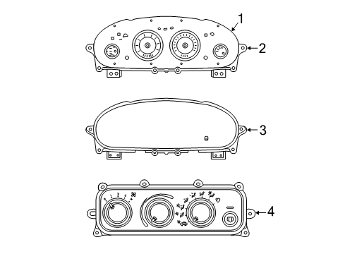 2004 Chrysler Sebring Instruments & Gauges Cluster-Instrument Panel Diagram for 4602471AB