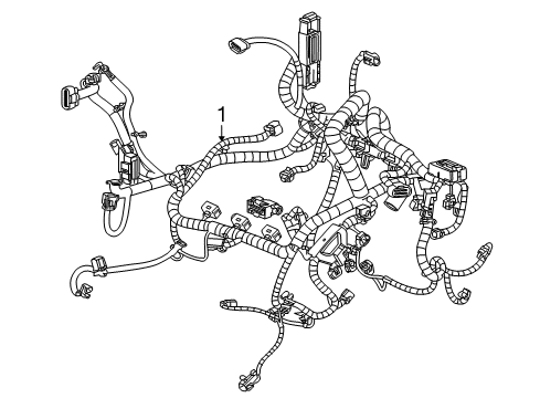 2015 Buick Enclave Wiring Harness Harness Asm-Engine Wiring Diagram for 84216869