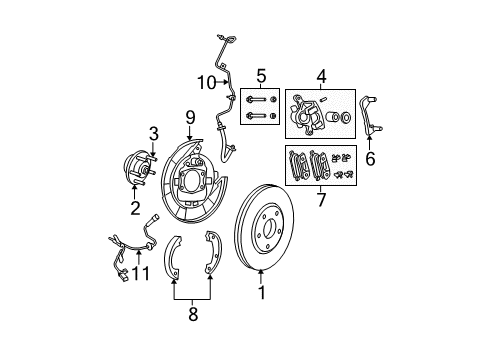 2009 Dodge Avenger Anti-Lock Brakes Tube-Brake Diagram for 5085611AC