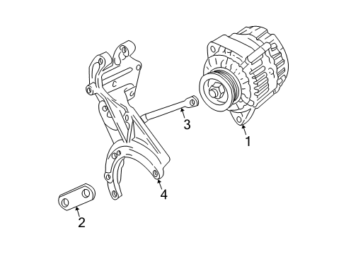 1995 Pontiac Sunfire Alternator Generator Asm, Remanufacture Cs130 Diagram for 10463605