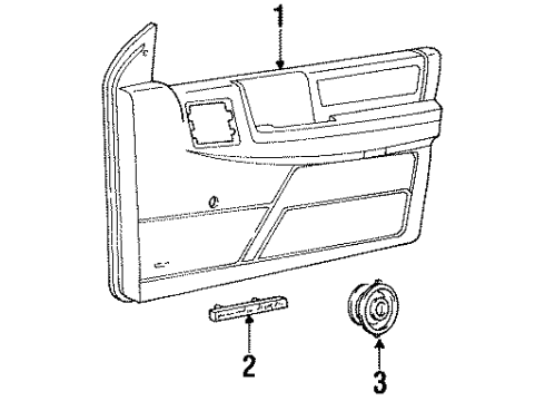 1996 Jeep Grand Cherokee Interior Trim - Front Door WEATHERSTRIP F/DR Belt Inner RH Diagram for 55134863