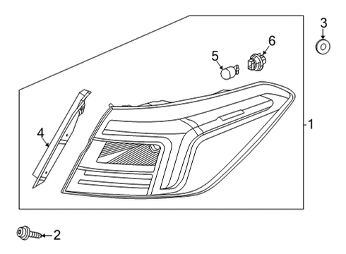 2022 Honda Civic Tail Lamps TAILLIGHT ASSY-, L Diagram for 33550-T20-A01