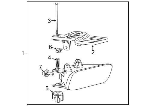 2005 Cadillac Escalade EXT Fog Lamps Fog Lamp Assembly Diagram for 15252038