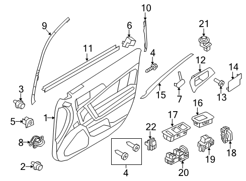 2012 Lincoln MKZ Rear Door Latch Assembly Diagram for 6E5Z-5426413-AA
