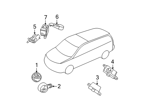 2013 Ram C/V Alarm System Module-Security Alarm Diagram for 5026135AC