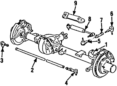 1986 GMC K1500 Suburban Steering Gear & Linkage Pump Asm, P/S Diagram for 7839797