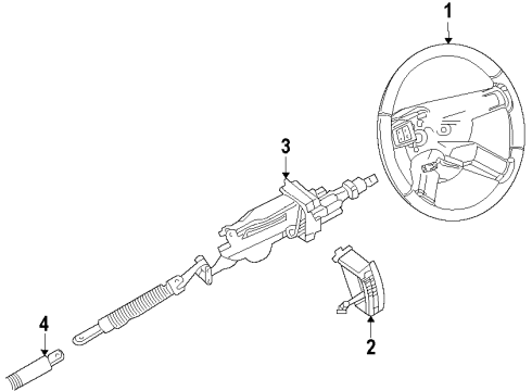 1986 Chevrolet Monte Carlo Door & Components Mir Asm Outside Remote Control (LH) Source: P Diagram for 20617590