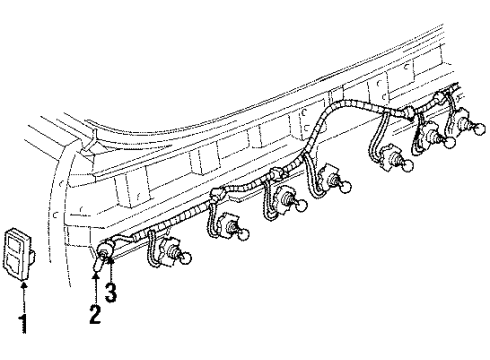 1984 Chevrolet Impala Front Lamps - Side Marker Lamps Lamp Asm, Front Side Marker Diagram for 914557