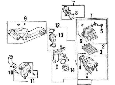 1998 Infiniti I30 Powertrain Control Engine Control Module Diagram for 2371M-2L906RE