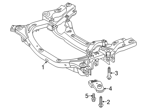 2015 Hyundai Genesis Suspension Mounting - Front Bolt Diagram for 11406-12556-K