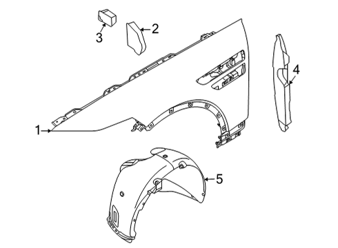 2022 Genesis GV80 Fender & Components Bolt Diagram for 1127406167K