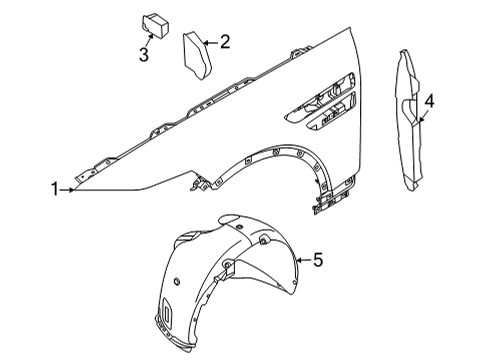 2022 Genesis GV80 Fender & Components Bolt Diagram for 11274-06167-K