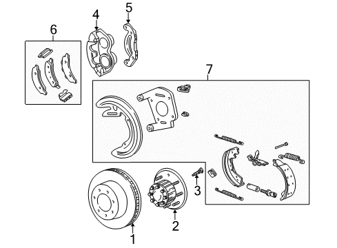 2000 Ford Excursion Rear Brakes Brake Hose Diagram for F81Z-2268-AG