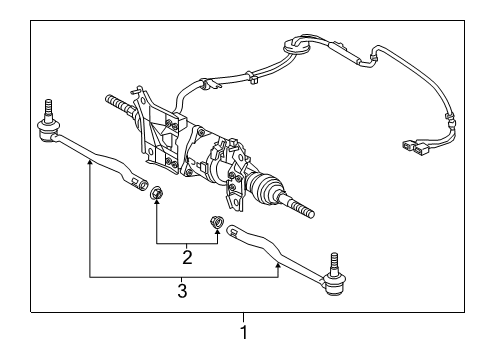 2017 Lexus RC350 Rear Steering Components Rear Steering Link Assembly Diagram for 45900-24020