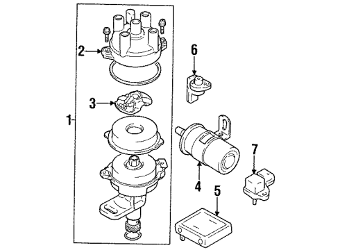 1996 Geo Tracker Powertrain Control Sensor, Engine Coolant Temperature Diagram for 96068627