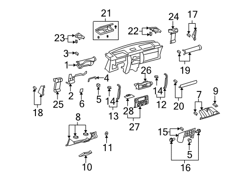 2011 Toyota FJ Cruiser Air Conditioner End Cover Diagram for 55302-35010-B0