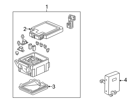 2000 Honda Civic Electrical Components Unit, AT Control Diagram for 28100-P2M-327