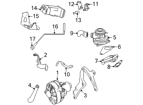 2008 Dodge Sprinter 3500 Emission Components Hose-Hose Diagram for 68023887AA